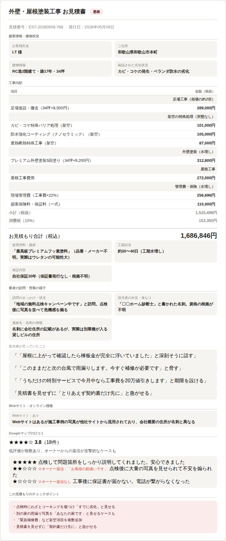 見積もり書