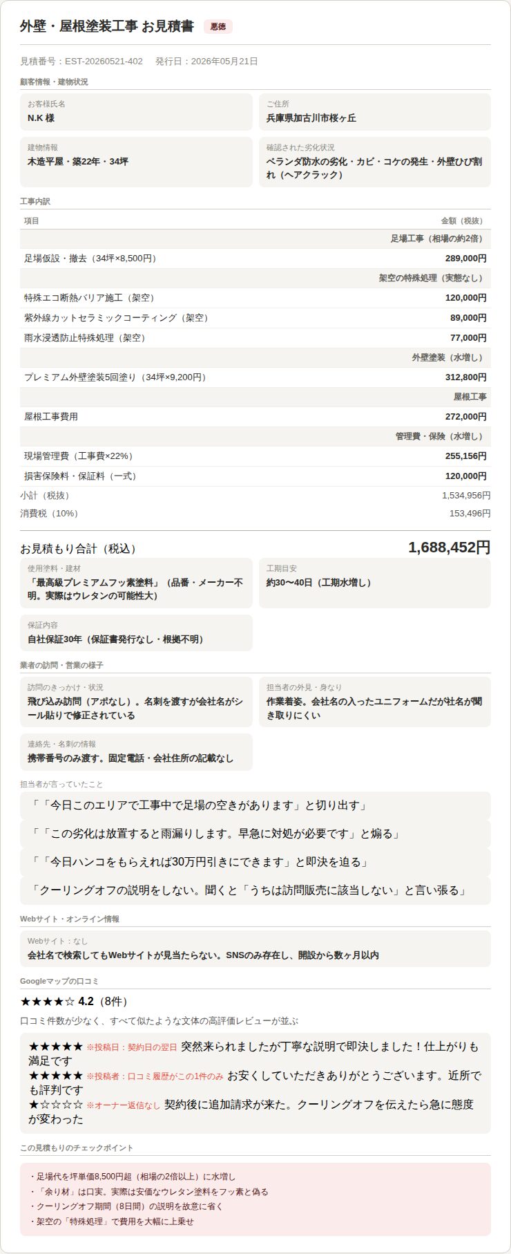 見積もり書