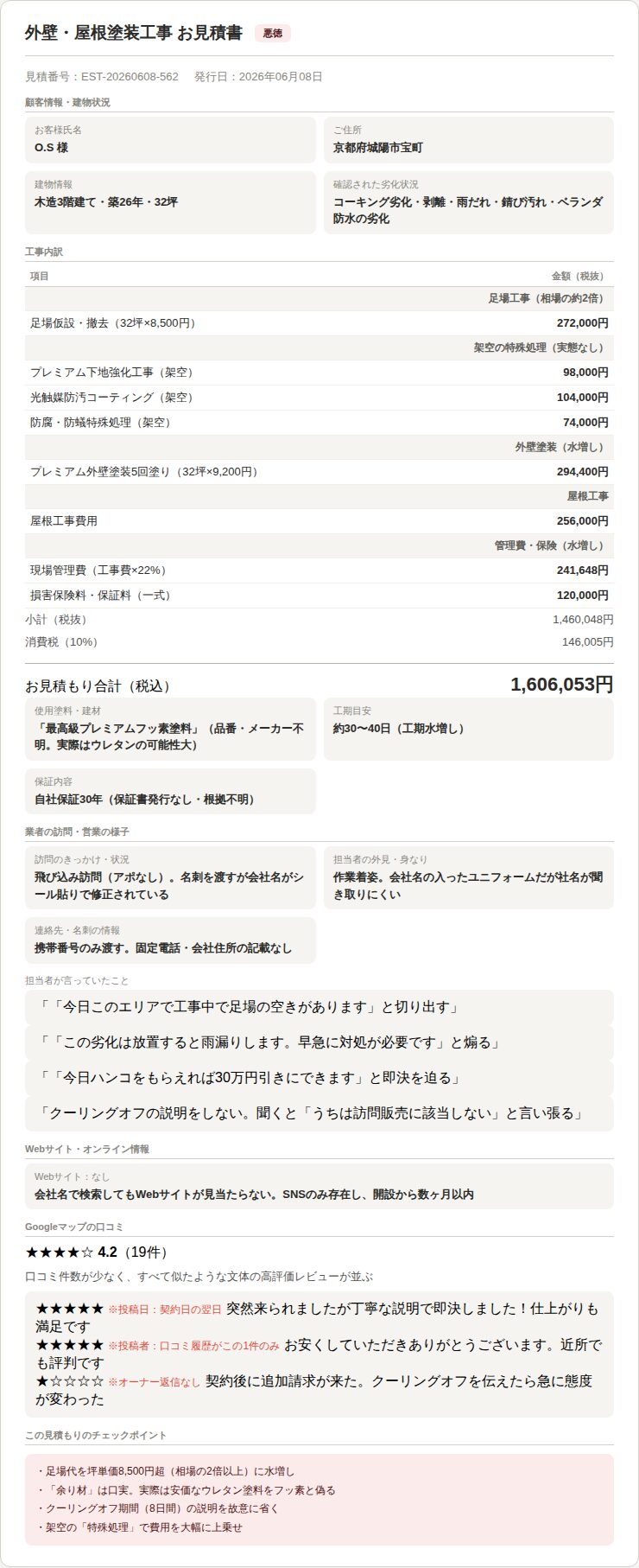 見積もり書