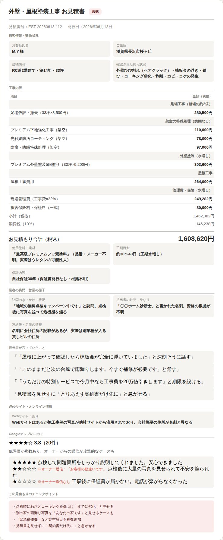 見積もり書